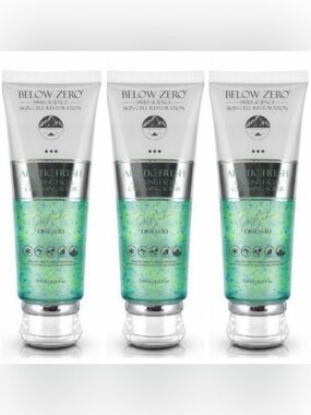 🔥Below Zero BUNDLE OF 3 Cooling Facial Cleansing Scrub ~ Retail $450🔥